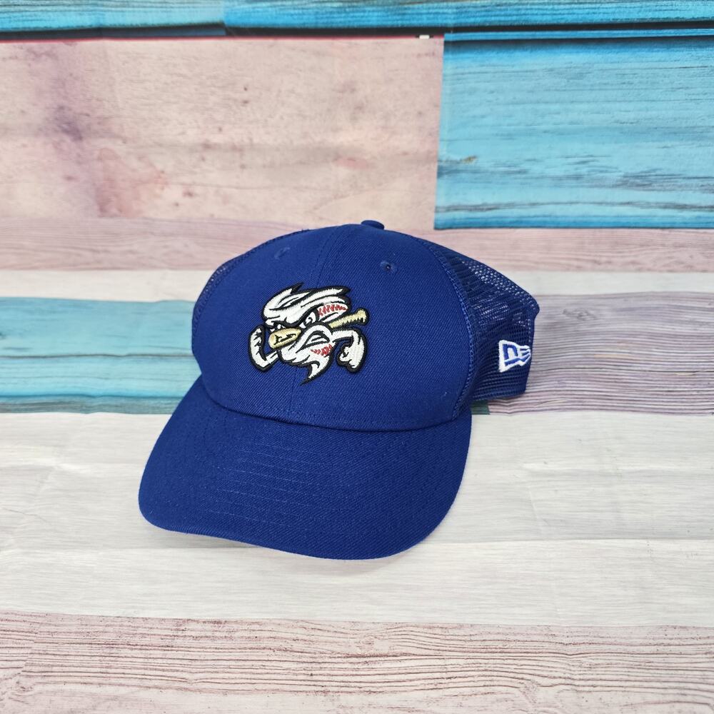 Omaha Storm Chasers Hat Cap New Era 9fifty Blue Strapback Mesh Embroidered MLB